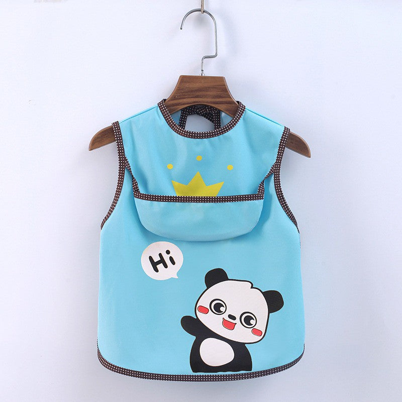 ❤Baby Apron❤Toddler Kids Waterproof Feeding Bib Pocket❤SG Seller❤