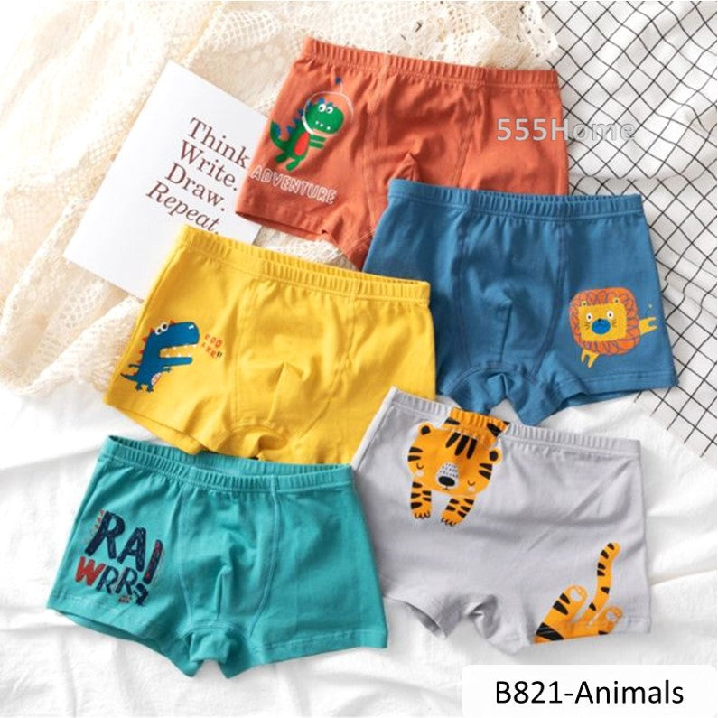 [SG Seller] 5PCs Kids Underwear / Boys Brief / Children Boxer Shorts / Cartoon Marvel Underpants