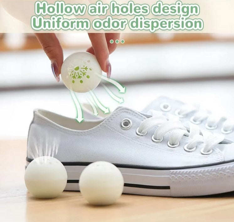6-Pack Shoe Deodorizer Balls - Eliminate Foot Odor & Keep Shoes Fresh