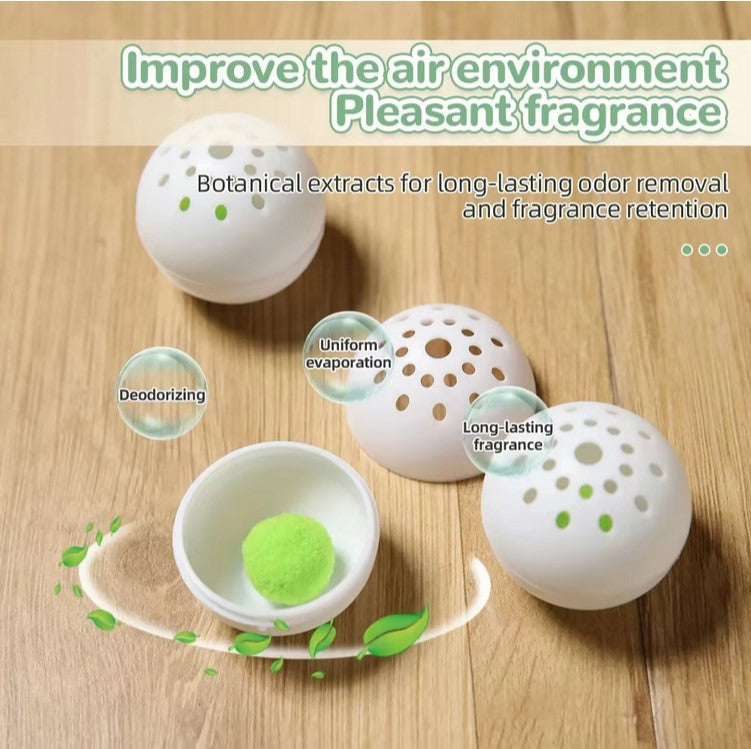 6-Pack Shoe Deodorizer Balls - Eliminate Foot Odor & Keep Shoes Fresh