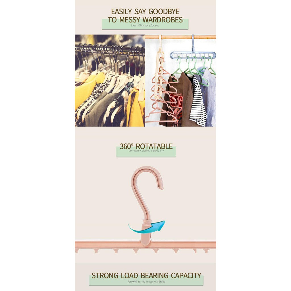 ❤Magic Wardrobe Hanger❤Closet Organizer Rack Storage Divider Shelves Cabinet Clothes❤SG Seller❤