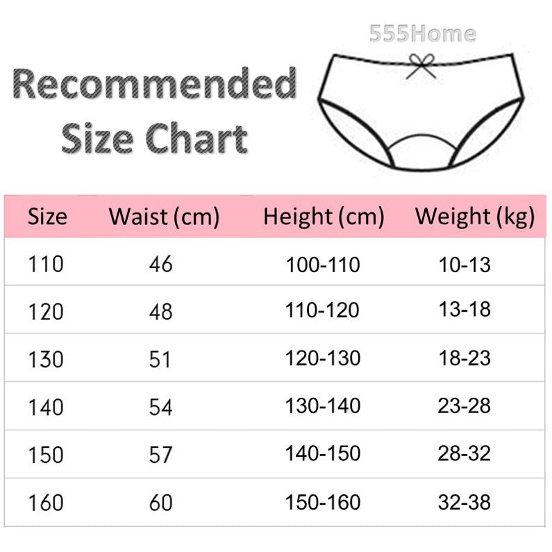 [SG] Kids Girl Underwear / 4Pcs Girls Panties Brief / Cute Children Boxer Shorts / Underpants