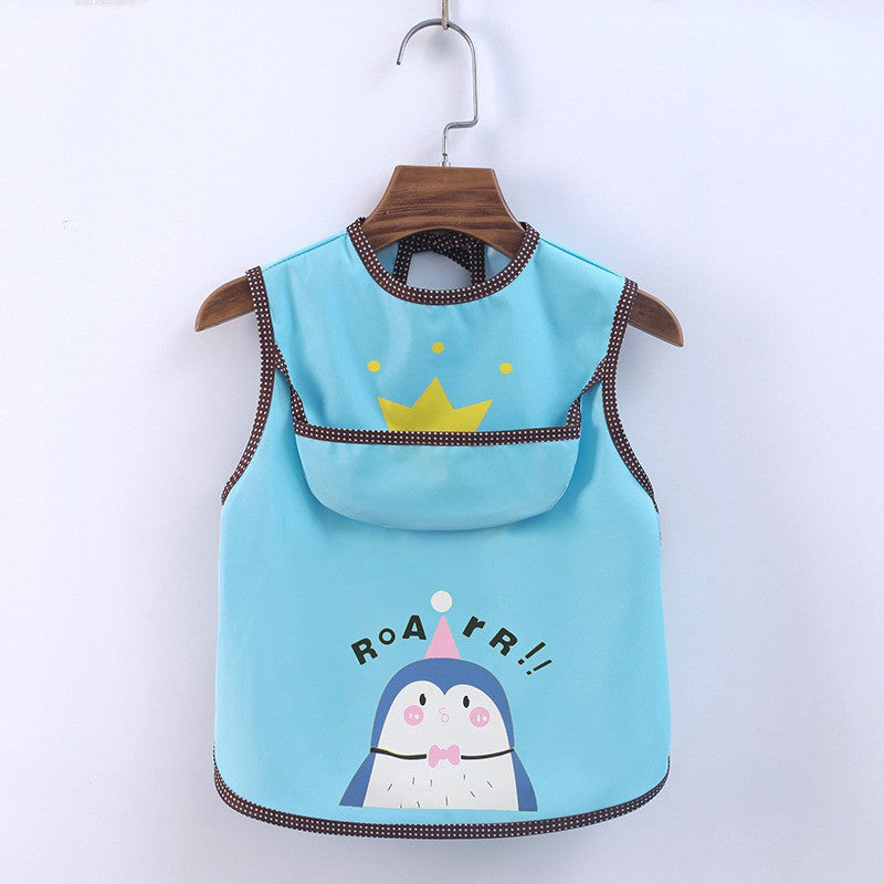 ❤Baby Apron❤Toddler Kids Waterproof Feeding Bib Pocket❤SG Seller❤