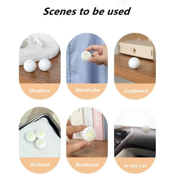 6-Pack Shoe Deodorizer Balls - Eliminate Foot Odor & Keep Shoes Fresh
