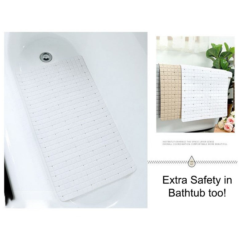 Anti-Slip Bathroom Floor Mat with Suction Cups - Enhanced Shower Safety