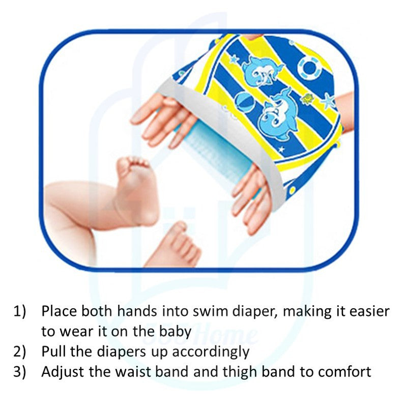 [SG] Disposable Swim Diapers/ Baby Diaper Trunk / 5 Packets / Infant Swimming Diapers Pant / Cloth Waterproof