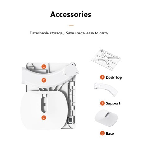 Portable Laptop Stand & Desk - Adjustable for Work & Reading