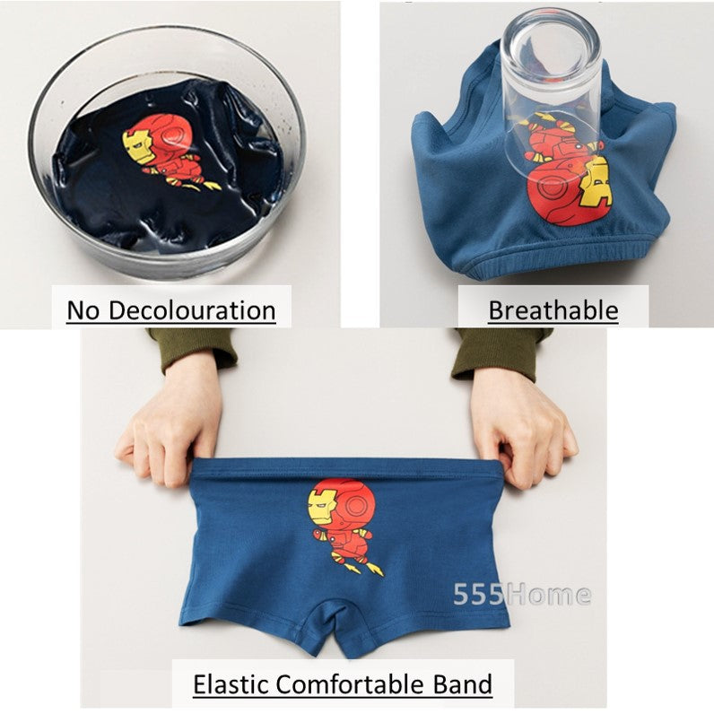 [SG Seller] 5PCs Kids Underwear / Boys Brief / Children Boxer Shorts / Cartoon Marvel Underpants