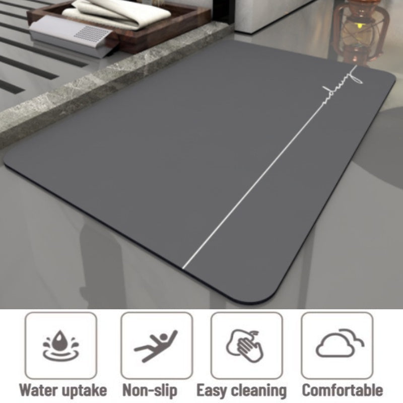 Fast-Drying Diatomite Bath Mat - Super Absorbent & Non-Slip