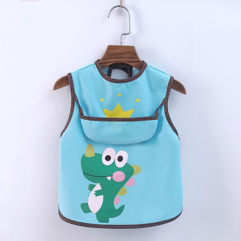 ❤Baby Apron❤Toddler Kids Waterproof Feeding Bib Pocket❤SG Seller❤