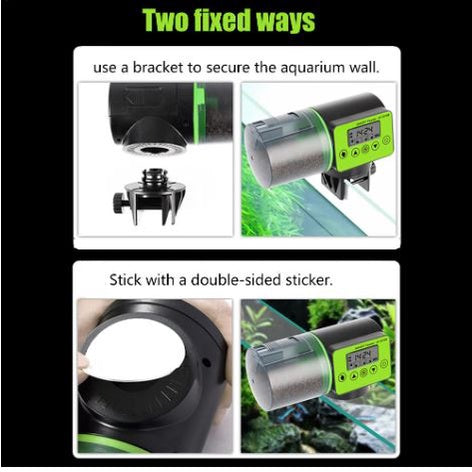 Automatic Fish Feeder Electric Aquarium Feeder Auto Adjustable Food Timer Fish Tank Dispenser