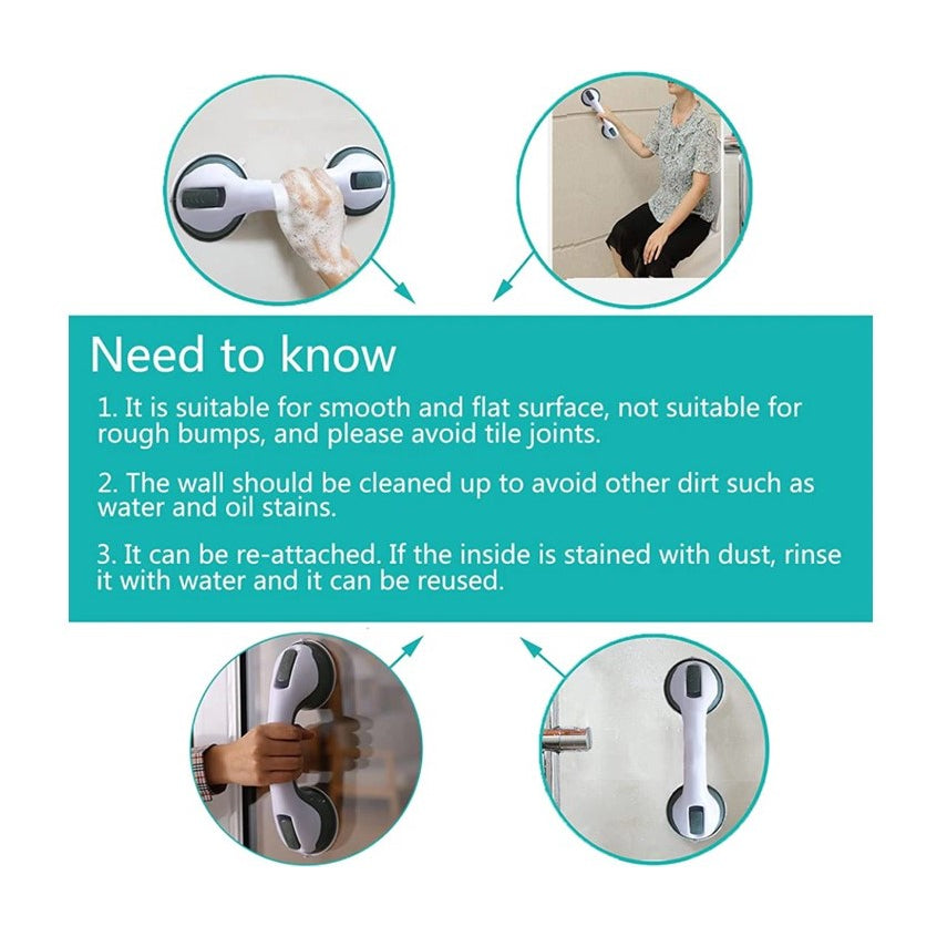 ❤️Suction Cup Handle❤️Extra Safety Toilet Shower Bath Home Protect Elderly Child❤️SG Seller❤️