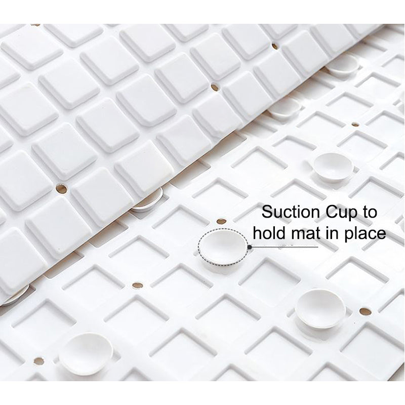 Anti-Slip Bathroom Floor Mat with Suction Cups - Enhanced Shower Safety