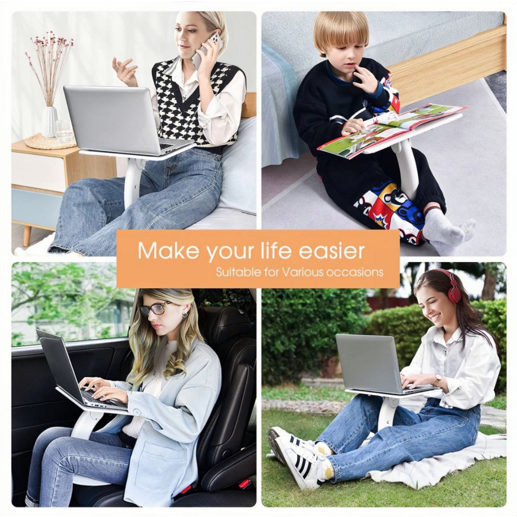 Portable Laptop Stand & Desk - Adjustable for Work & Reading
