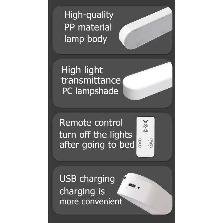 Remote Control Desk Lamp - Dimmable LED Study & Night Light