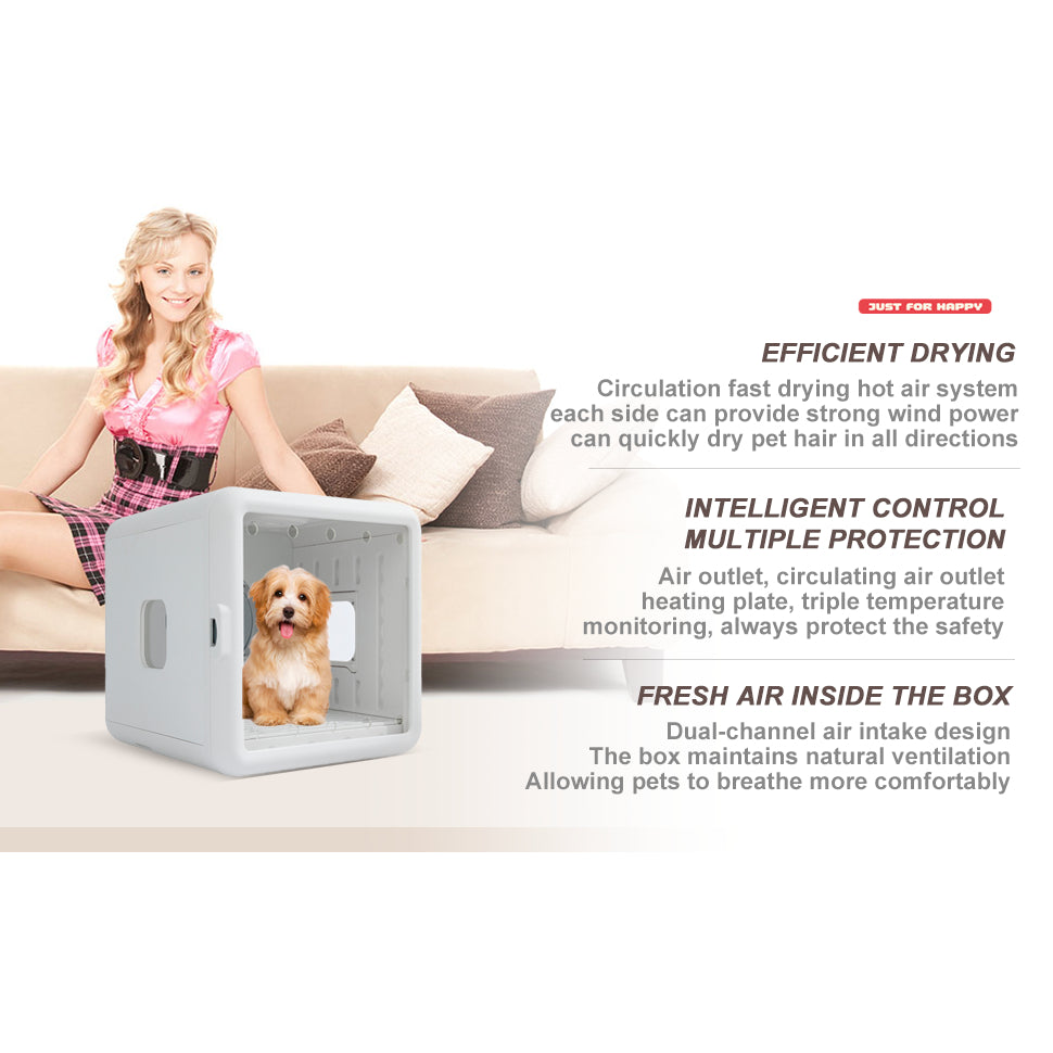 Automatic Pet Dryer Box: Spa-Like Drying for Cats & Small Dogs