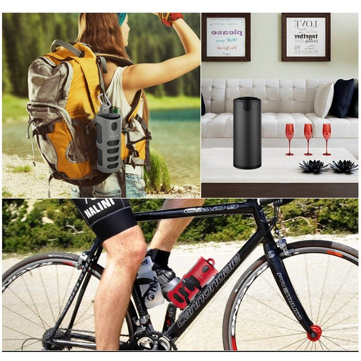 ❤Portable Bluetooth Speaker❤Wireless Subwoofer 3D Stereo Bass Touch Control TF Card AUX Play With Microphone