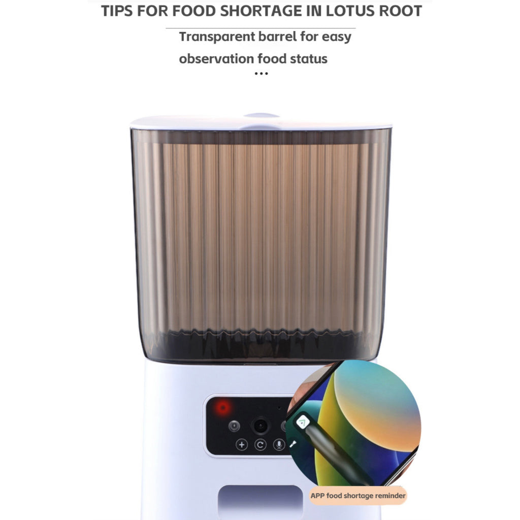 Automatic Pet Feeder with Camera & Wi-Fi - Portion Control & 2-Way Audio