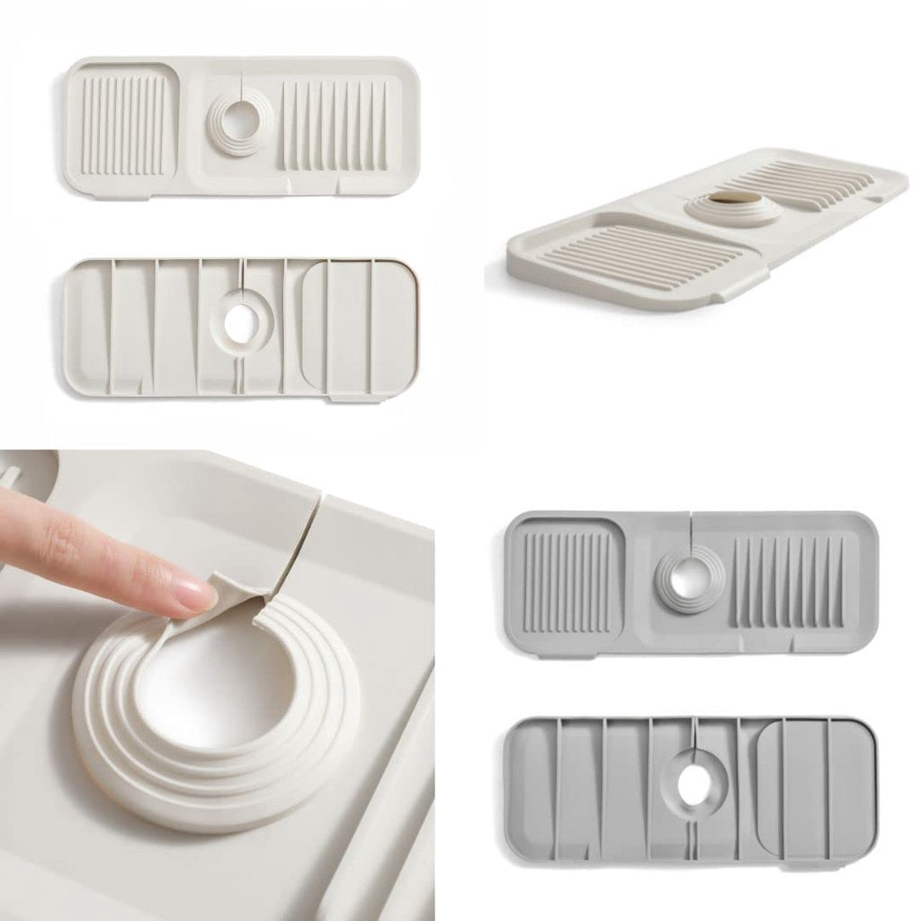 Silicone Faucet Mat - Keeps Kitchen & Bath Countertops Dry
