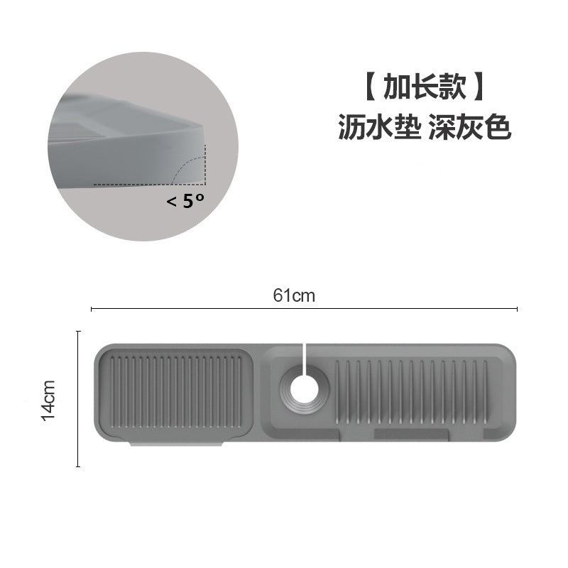 Silicone Faucet Mat - Keeps Kitchen & Bath Countertops Dry