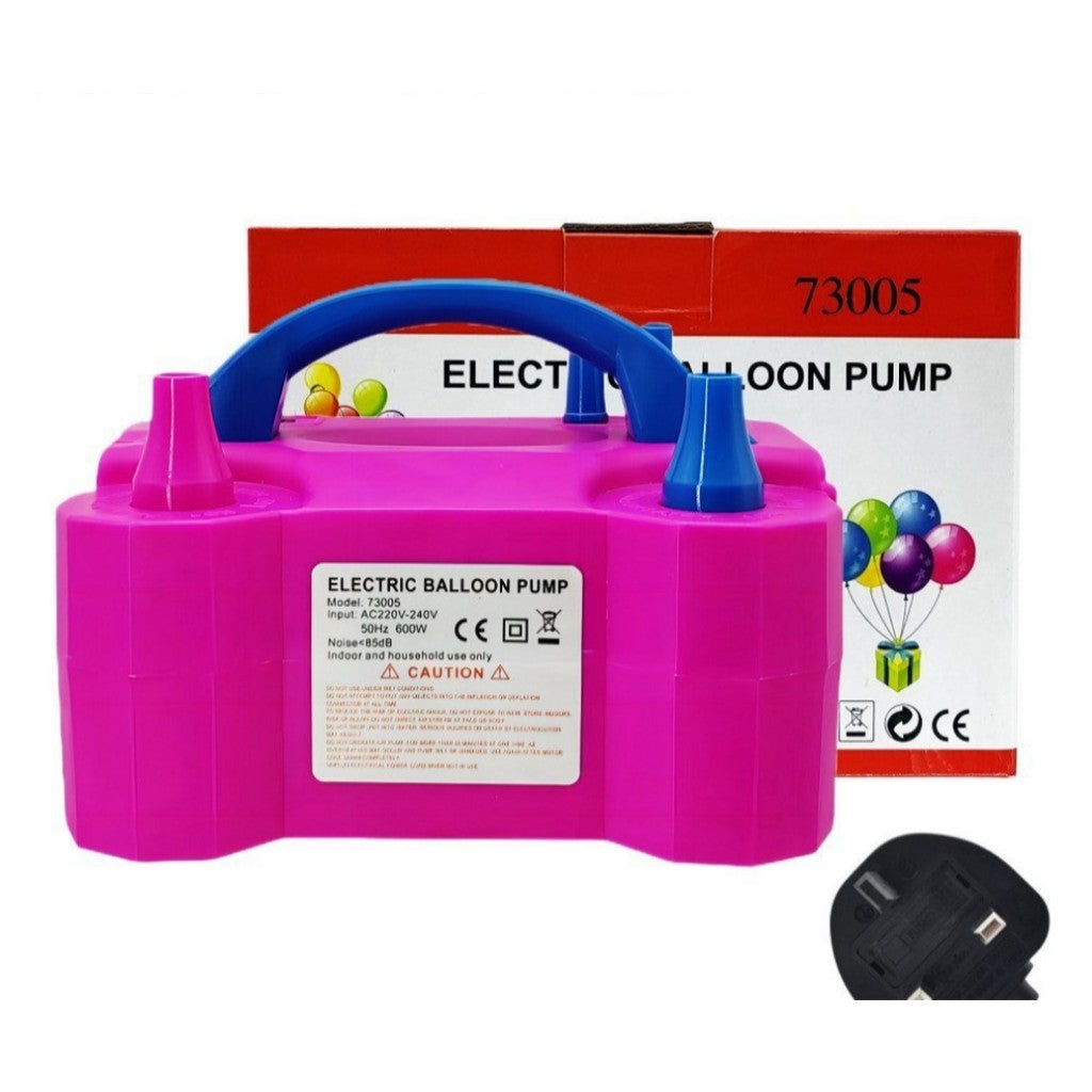 Electric Balloon Inflator Air Pump Blower Double Hole Inflatable Swimming Pool Air Bed Mattress Toys Float Boat Sofa