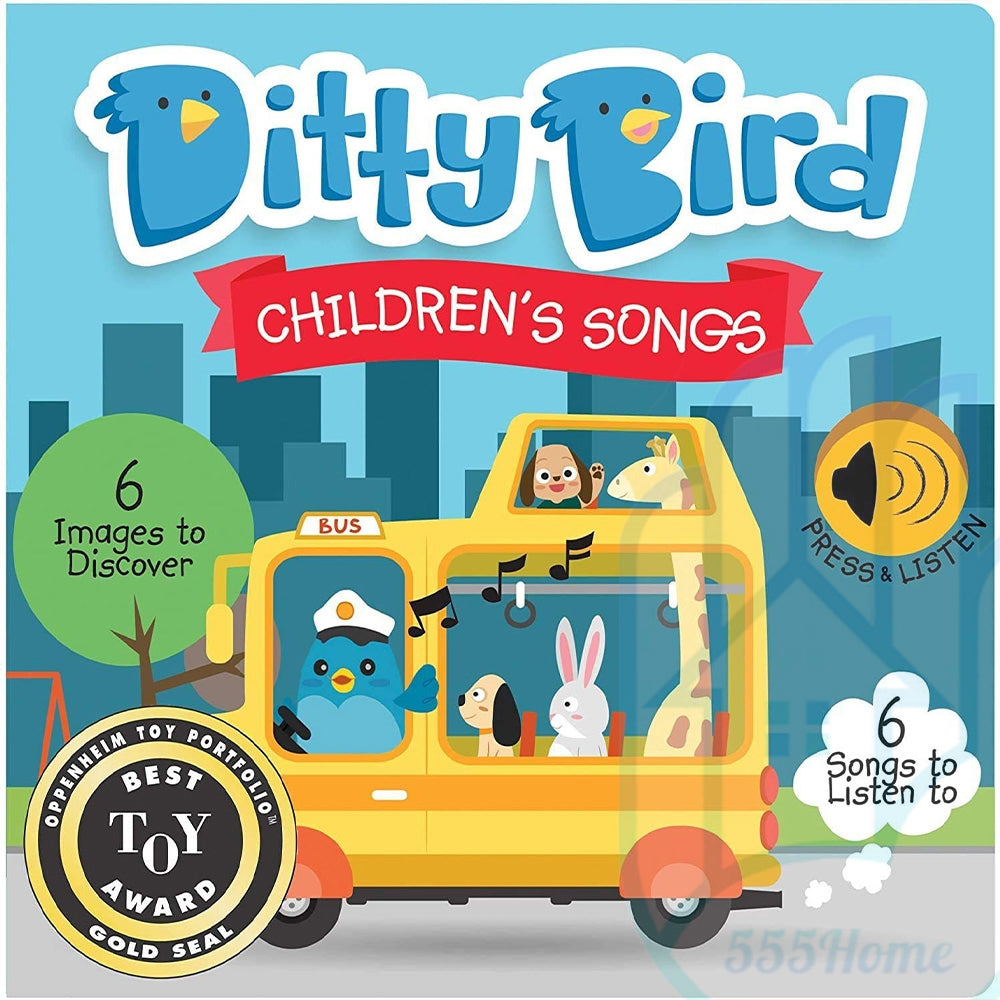 [SG] Ditty Bird Children Music Book / Baby Toddler Nursery Rhymes Book / English Music Sound Book
