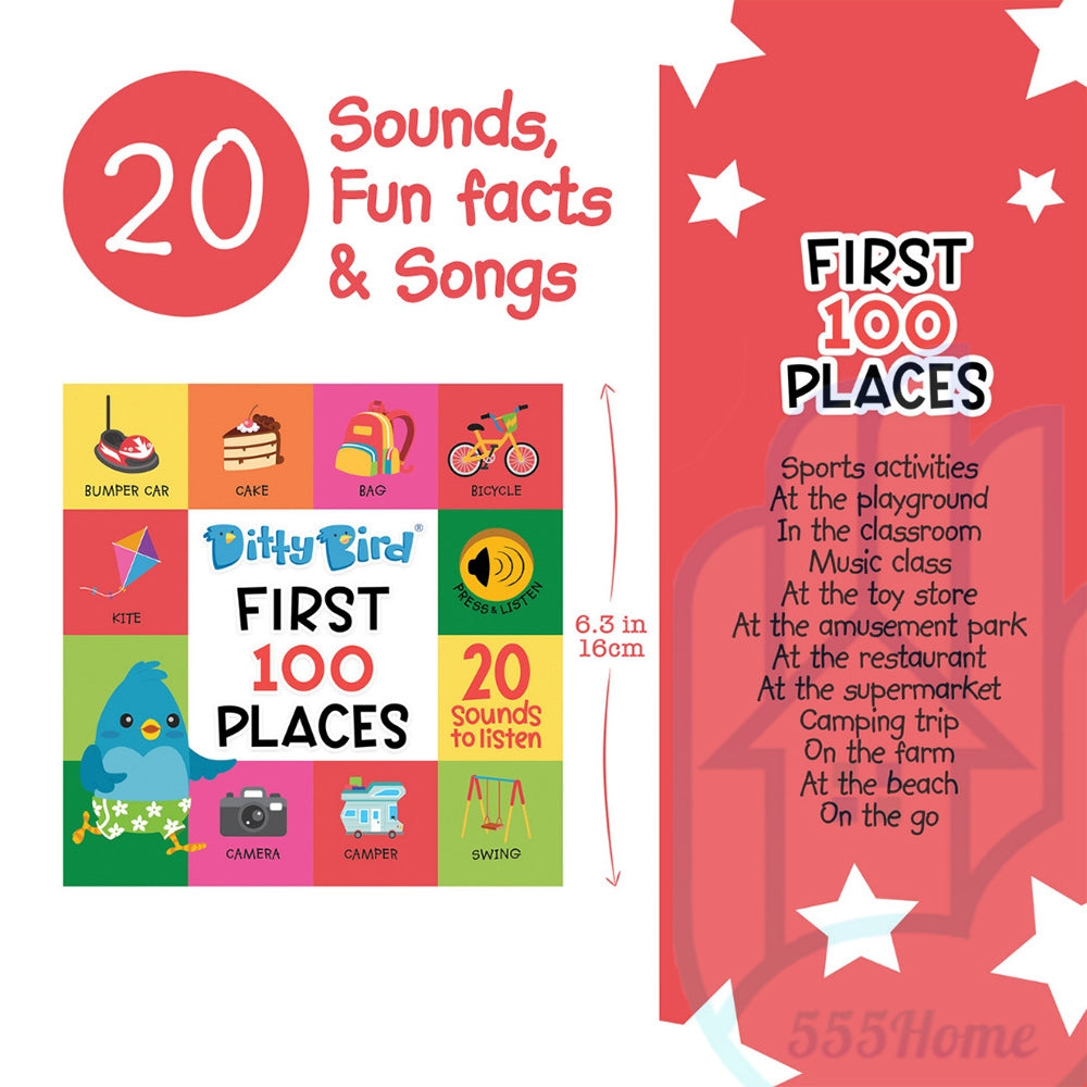 [SG] Ditty Bird Children Music Book / Baby Toddler Nursery Rhymes Book / English Music Sound Book