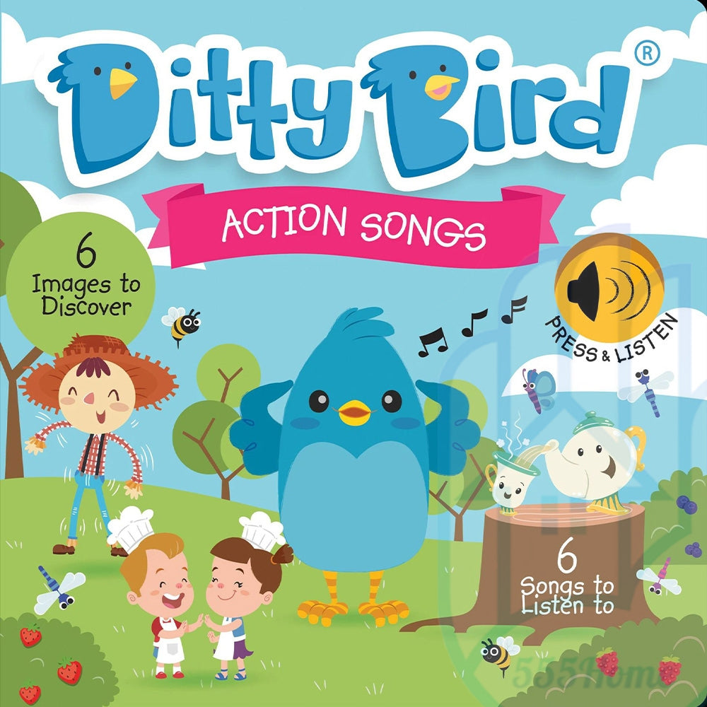 [SG] Ditty Bird Children Music Book / Baby Toddler Nursery Rhymes Book / English Music Sound Book