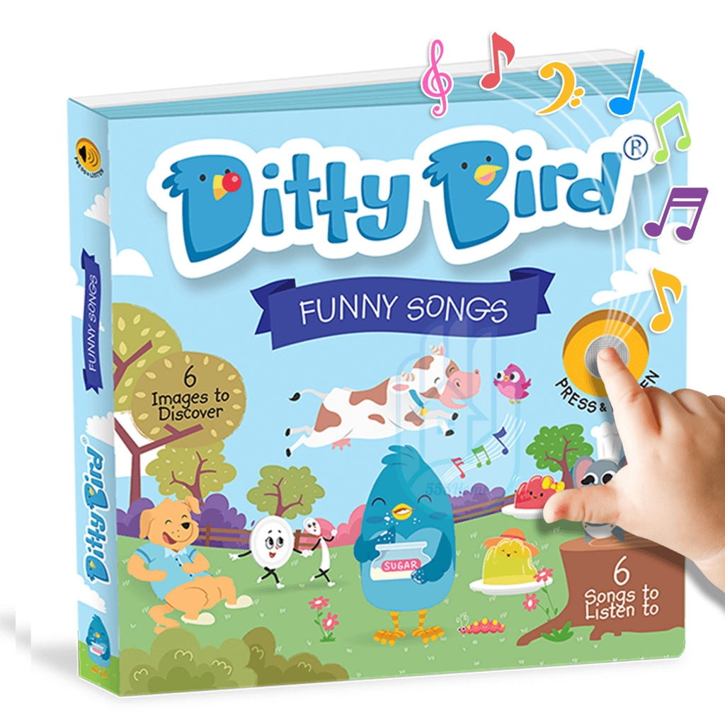 [SG] Ditty Bird Children Music Book / Baby Toddler Nursery Rhymes Book / English Music Sound Book
