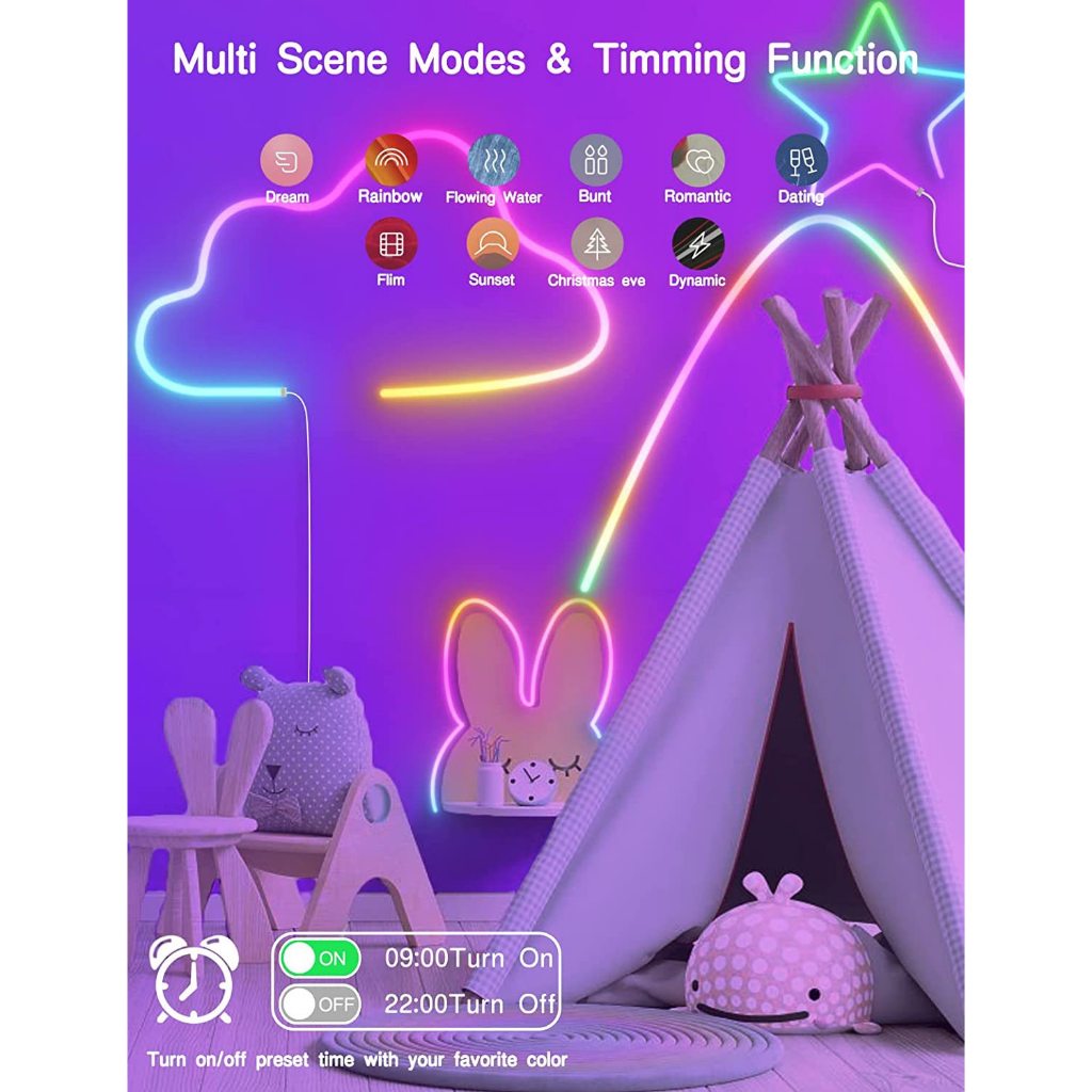 LED Strip light RGB Fairy light USB Power Plug With Remote WiFi Waterproof Tape Adhesive 5m