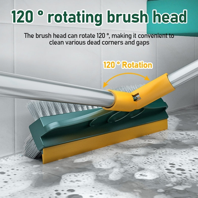 [LOCAL STOCK] 3 in 1 Gap Cleaning Floor Brush Long Handle Bristles Bathroom Cleaner Scrub Toilet