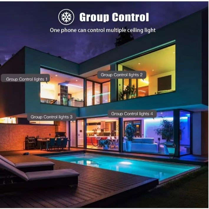 Dimming Led Ceiling Light With Remote Control RGB Modern Ceiling Lamp Living Room Lights Bedroom lamps Home Lighting