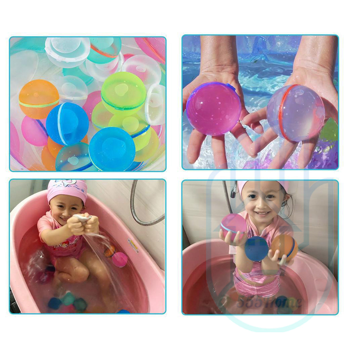 [SG] Magnetic Water Ball / Automatic Self-Sealing Reusable Water Balloon Capsule /Water Bath Swimming Splash Beach Toys
